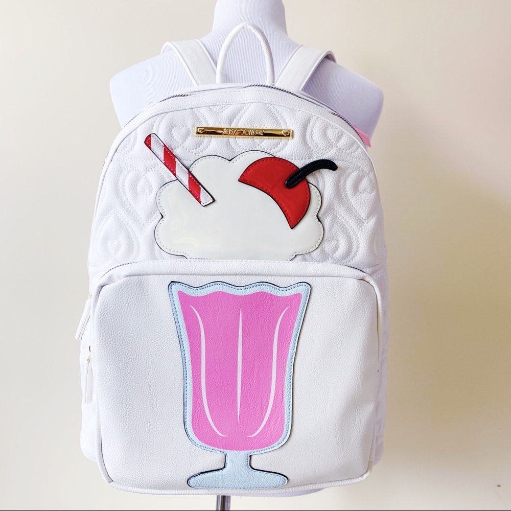 New Betsey Johnson Ice Cream Soda Float Backpack - Picture 1 of 8